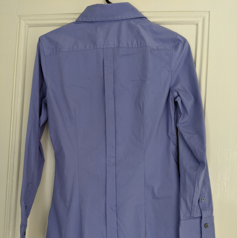 Express Design Studio No Iron Button Up Blouse, M - image 7